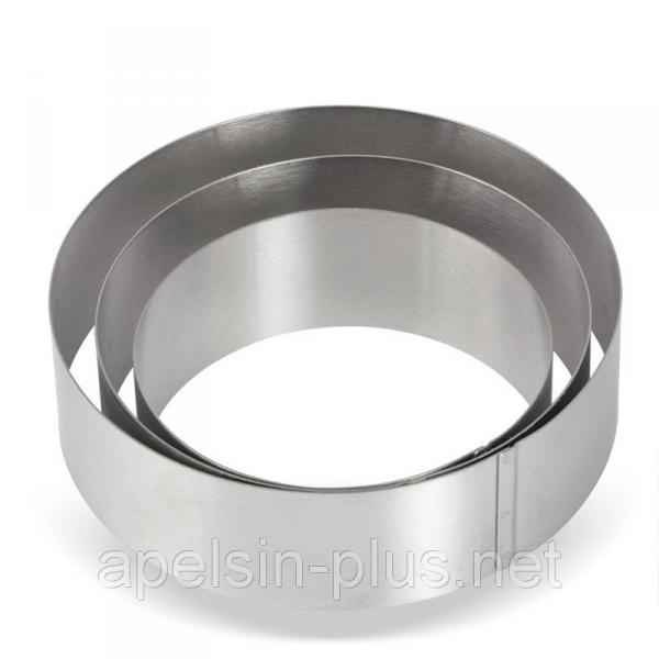Фото Кондитерские кольца и раздвижные формы для тортов Кондитерское кольцо 38 см высота 10 см нержавеющая сталь