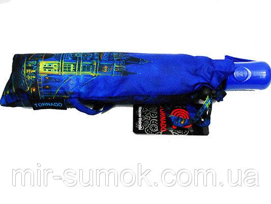 Фото Зонты Женский зонт полуавтомат 3 сложения Tornado Артикул 224-188 синий