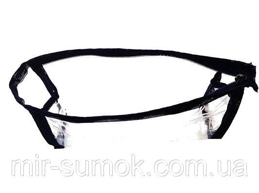 Фото Косметички Женская прозрачная косметичка Артикул 070 черная кайма