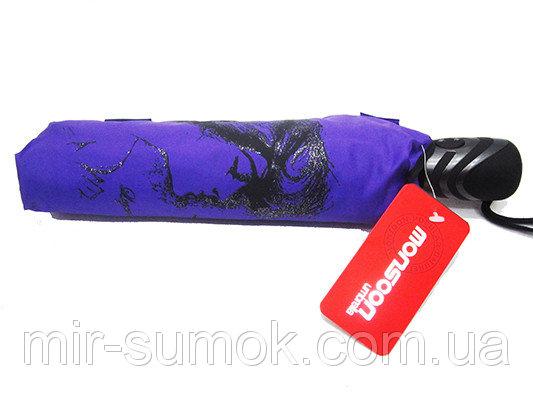 Фото Зонты Женский зонт Dolpnin автомат Артикул 290 фиолетовый рисунки