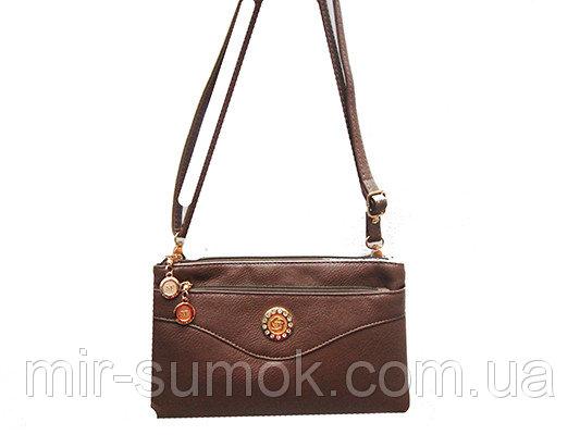 Фото Женские сумки Женская сумка клатч Артикул 150 светло-бежевый монета