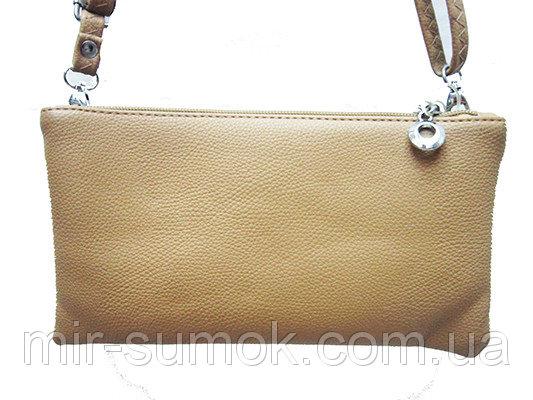 Фото Женские сумки Женская сумка клатч Артикул 150 бежевый кольцо