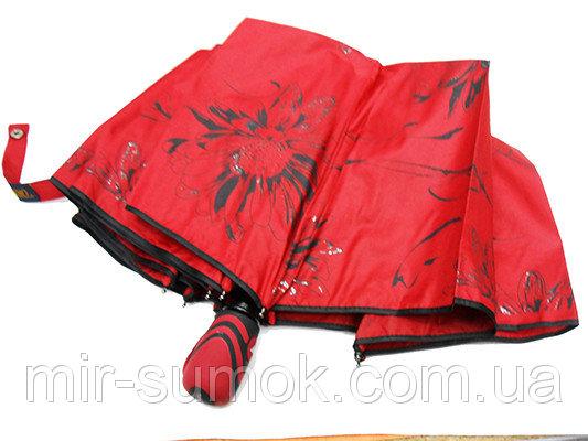 Фото Зонты Женский зонт полуавтомат 3 сложения Tornado Артикул 51-178 красный