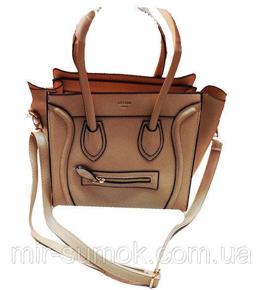 Фото  Женская сумка Valentino Артикул 5-19-19 бежевая