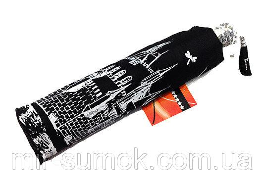 Фото  Женский зонт Tornado автомат Артикул P- 80 города черный