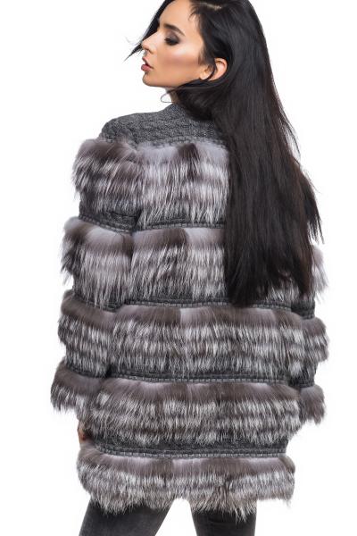 Фото Одежда, Верхняя одежда Верхняя одежда 0101brand Жилет чернобурка 1039