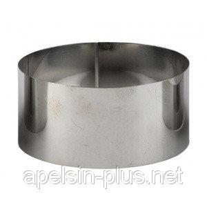 Фото Кондитерские кольца и раздвижные формы для тортов Кондитерское кольцо 9 см высота 4 см нержавеющая сталь