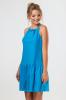 Бирюзовое платье с завязками