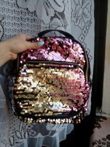 Фото Рюкзаки средние Рюкзак с пайетками 