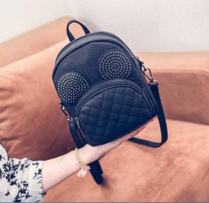 Фото Рюкзаки средние Рюкзак-сумочка  мини черный 