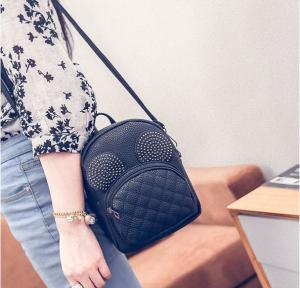 Фото Рюкзаки средние Рюкзак-сумочка  мини черный 