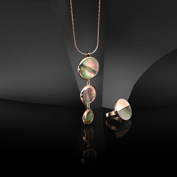 Фото  Набор «Кенди»: колье, кольцо