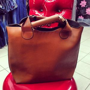 Фото Сумки большие Сумка большая коричневая 