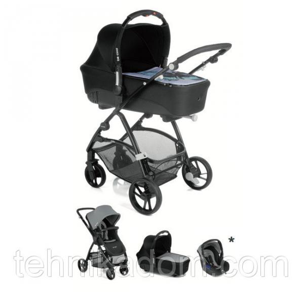 Универсальная коляска 3 в 1 Be Cool SLIDE-3 Cocoon ZERO Серый с черным (841/643)