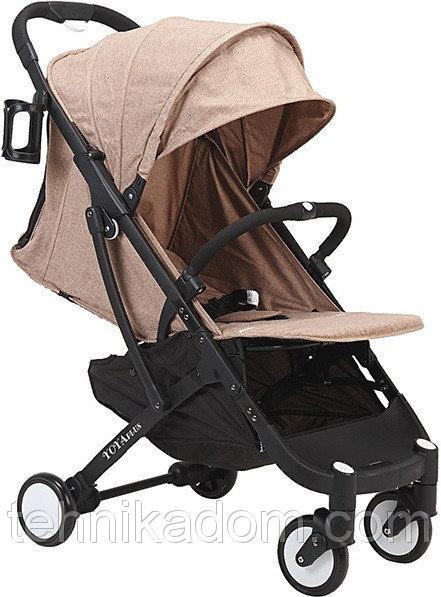 Прогулочная коляска Yoya Plus Бежевая с черной рамой (670063566)