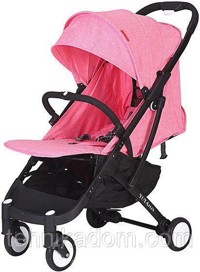 Прогулочная коляска Yoya Plus Розовая с черной рамой (670064992)