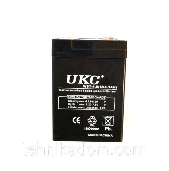 Аккумуляторная батарея UKC 640 6V 4.0Ah (hub_np2_0406)