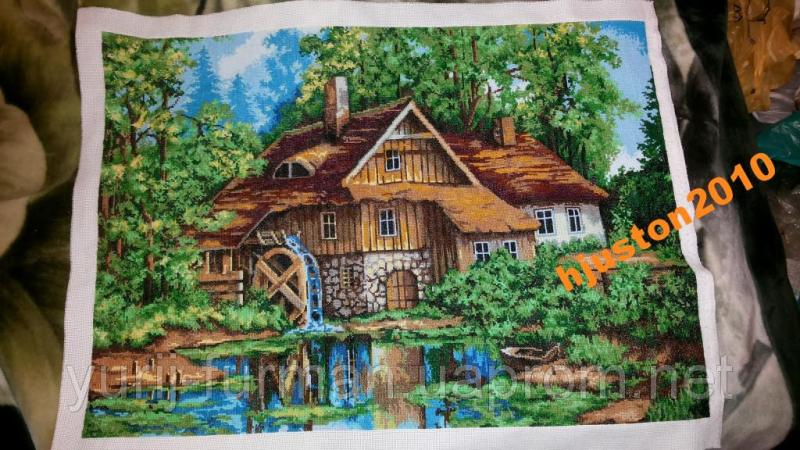 Картина вышитая крестиком ,,Природа,,