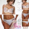 Комплект белья Kris Line™. Бюстгальтеры "мягкая чашка" и Трусики-стринги. Польское нижнее белье Крис Лайн Белый, 90, F, M