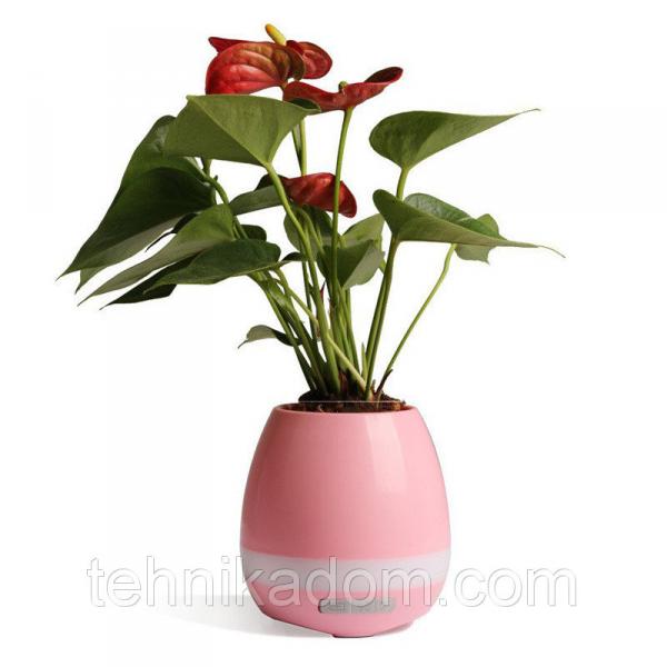 Умный музыкальный цветочный горшок Smart Music Flower Pot Розовый