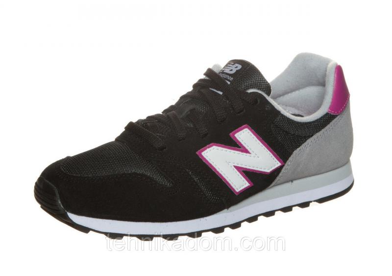 Кроссовки New Balance 40.5 (26 см) Черно-серые с розовым