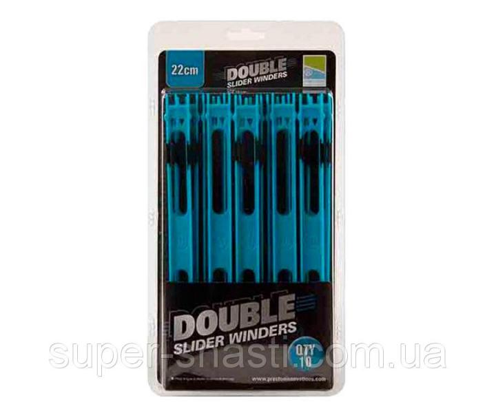 Фото  Мотовило Preston Double Slider Winders Blue 22см 10шт