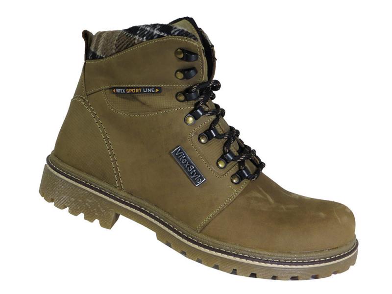 Зимние ботинки оливкового цвета Vitex Style. Украина