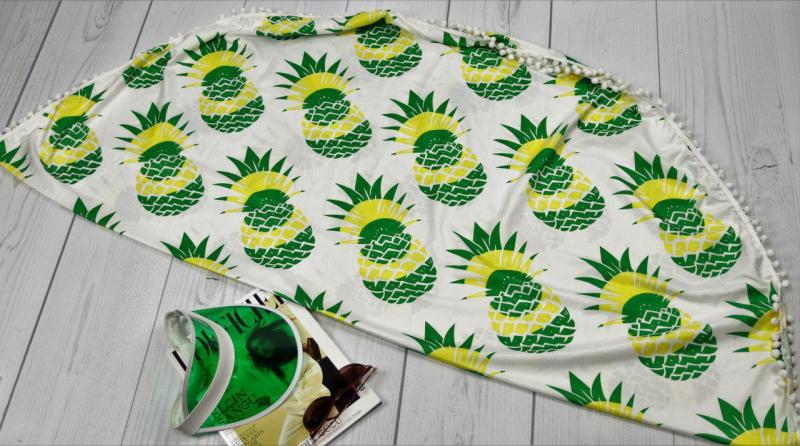 Пляжный коврик ананасы.