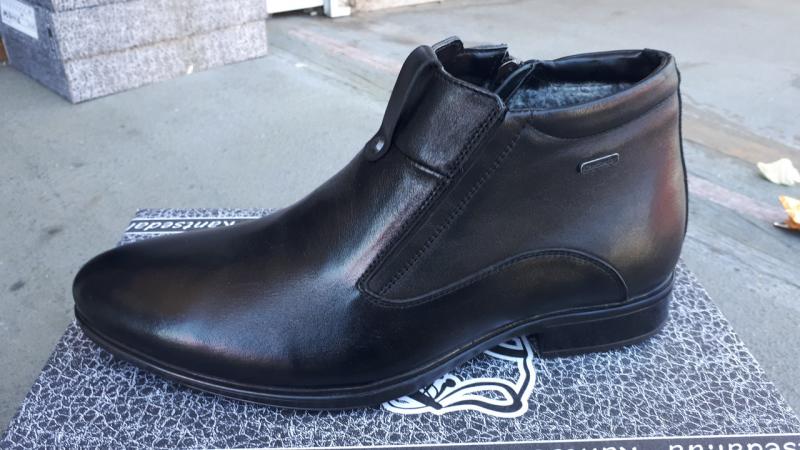 Мужские кожаные ботинки на молнии. Харьков