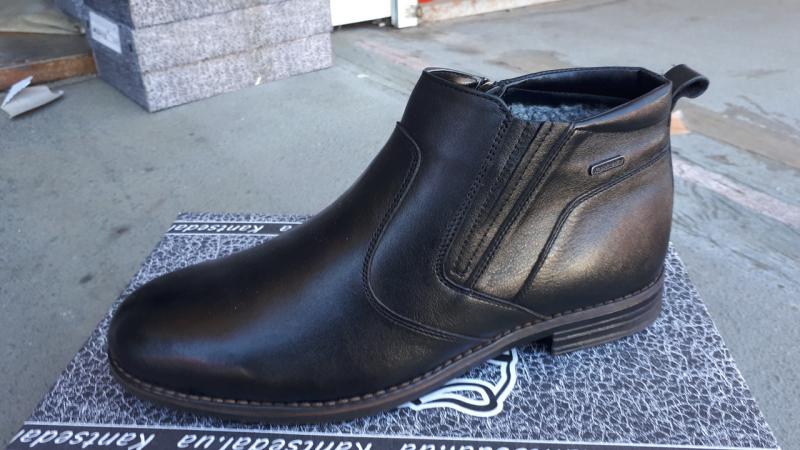 Мужские кожаные ботинки на шерсти. Харьков