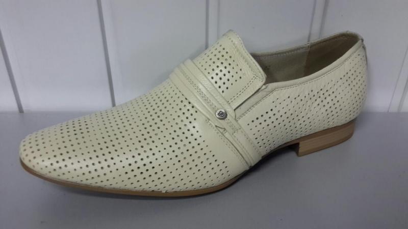 Мужские летние туфли TJTJ из натуральной кожи. Польша