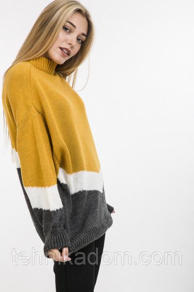 Свитер 38850 (т.серый)