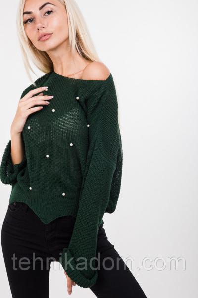 Кофта 38340 (т.зеленый)