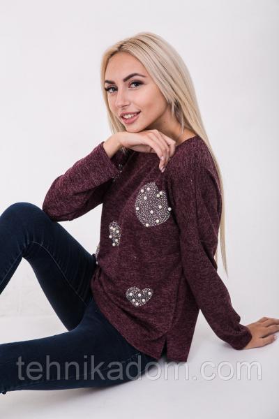 Кофта 64141 (вишнёвый)