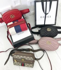 Фото Брендовые сумочки премиум качества Сумочка женская на пояс кожаная 