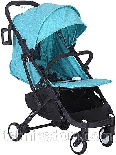Прогулочная коляска Yoya Plus Голубая с черной рамой (670063710)