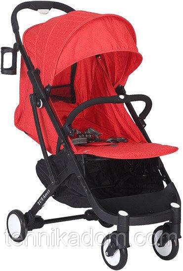 Прогулочная коляска Yoya Plus Красная с черной рамой (670064719)
