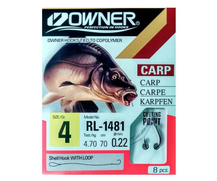 Фото  Крючки с поводком Owner RL-1481 №4