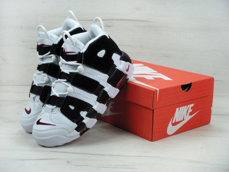 Фото Новинки №2., Жіноче взуття :, Nike, Air More Uptempo Кросівки чоловічі, obuwie męskie Nike Air More Uptempo Black/White.