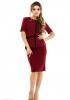 Юбки ISSA PLUS 9595A  S бордовый
