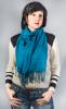 Женский шарф-палантин синий зима-весна-осень  ASHMA