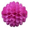 Бумажный шар цветок 30 см малиновый 0009