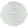 Декор бумажные Помпоны 35 см белый 0018