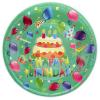 Бумажные тарелки диам.23 см Happy Birthday Тортик уп. 10 шт
