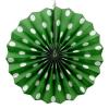 Веерный круг картон 30 см малахитовый 0016
