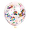 Шар 12" с конфетти звездами (уп. 5шт)