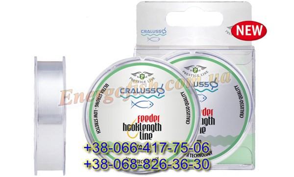 Фото  Леска Cralusso Prestige Feeder Hooklength Line Clear 50 м 0.22 мм 6.22 кг