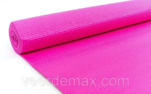 Фото Коврики для йоги, фитнеса и пилатеса Коврик для фитнеса и йоги Yoga Mat. 4 mm ( 1.73*0.61*4mm) разные цвета в ассортименте