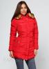 Куртка женская удлиненная красная