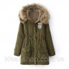 Женская парка утепленная мехом